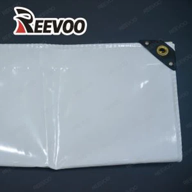 Тежък водоустойчив бял брезент 110gsm
